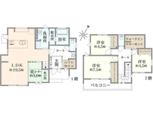 【神奈川県/横浜市瀬谷区下瀬谷】瀬谷区下瀬谷3丁目　中古戸建 間取り図