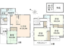 【奈良県/奈良市富雄北】奈良市富雄北二丁目 中古戸建 間取り図
