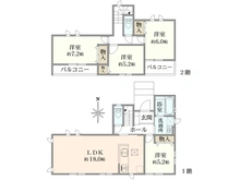 【埼玉県/狭山市柏原】狭山市柏原　新築戸建 間取り図