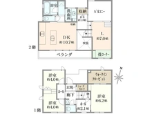 【埼玉県/さいたま市中央区大戸】さいたま市中央区大戸3丁目　戸建て リフォーム後 参考プラン：3LDKへ間取り変更した場合の参考プランです。リフォーム費用が別途かかります。