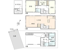 【埼玉県/さいたま市浦和区前地】さいたま市浦和区前地3丁目　中古戸建 間取り図
