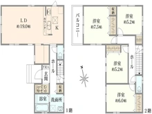 【埼玉県/久喜市鷲宮】久喜市鷲宮4丁目　中古戸建 間取り図