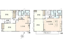 【埼玉県/さいたま市緑区大字三室】さいたま市緑区大字三室　戸建 間取り図