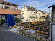 【埼玉県/さいたま市緑区大字中尾】さいたま市緑区大字中尾　新築戸建 建築中の外観