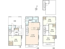 【埼玉県/さいたま市中央区本町東】さいたま市中央区本町東5丁目新築戸建 間取り図