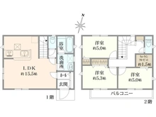 【埼玉県/川口市戸塚】川口市戸塚5丁目 2号棟 間取り図