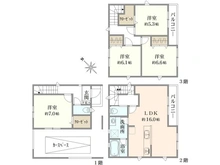 【埼玉県/蕨市錦町】蕨市錦町1丁目　3号棟 間取り図