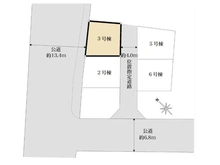 【埼玉県/蕨市錦町】蕨市錦町1丁目　3号棟 区画図