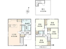 【埼玉県/さいたま市見沼区大字蓮沼】さいたま市見沼区蓮沼　新築戸建 間取り図