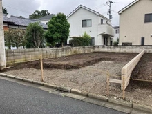【埼玉県/さいたま市緑区大字中尾】さいたま市緑区大字中尾新築戸建A号棟 現地（建築前）：全2棟／左側