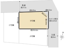 【埼玉県/さいたま市桜区西堀】さいたま市桜区西堀2丁目　B号棟 区画図
