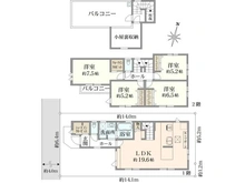 【埼玉県/さいたま市緑区大字中尾】さいたま市緑区大字中尾新築戸建B号棟 間取り図
