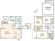 【埼玉県/白岡市下野田】白岡市下野田　戸建 間取り図
