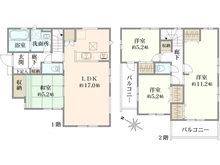 【埼玉県/川口市柳崎】川口市柳崎5丁目　新築戸建 間取り図