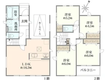 【埼玉県/さいたま市浦和区領家】 さいたま市浦和区領家2丁目新築戸建　1号棟 間取り図