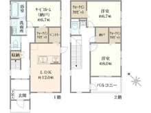 【埼玉県/さいたま市緑区大字中尾】さいたま市緑区大字中尾　戸建 間取り図