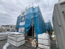 【埼玉県/川口市戸塚東】 川口市戸塚東2丁目新築戸建　C号棟 建築中の外観