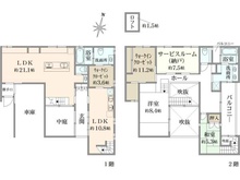【埼玉県/さいたま市浦和区木崎】さいたま市浦和区木崎5丁目　戸建 間取り図