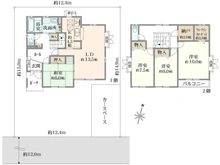 【埼玉県/吉川市きよみ野】吉川市きよみ野2丁目　戸建 間取り図