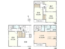 【埼玉県/川口市芝西】川口市芝西1丁目V期A号棟　新築戸建 間取り図
