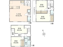 【埼玉県/戸田市戸田公園】戸田公園5番地　新築戸建 間取り図