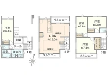 【埼玉県/さいたま市浦和区針ヶ谷】さいたま市浦和区針ヶ谷2丁目 新築戸建 間取り図