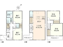 【埼玉県/蕨市南町】蕨市南町3丁目III期　2号棟 間取り図