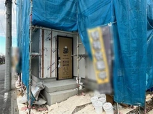 【埼玉県/川口市戸塚東】川口市戸塚東4丁目　新築戸建A号棟 建築中の外観：全2区画