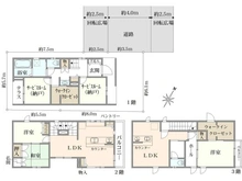 【埼玉県/さいたま市浦和区北浦和】さいたま市浦和区北浦和2丁目　中古戸建 間取り図