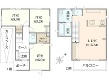 【千葉県/柏市みどり台】柏市みどり台2丁目／新築戸建 間取り図