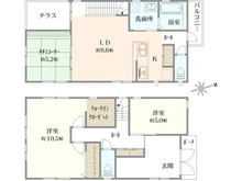 【千葉県/柏市新富町】柏市新富町2丁目／戸建 間取り図
