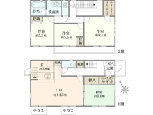 【千葉県/柏市松葉町】柏市松葉町7丁目／戸建 間取り図