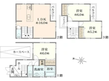 【東京都/足立区大谷田】足立区大谷田5丁目／戸建 間取り図