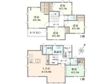 【千葉県/白井市桜台】白井市桜台4丁目／戸建 間取り図