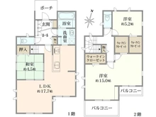 【千葉県/柏市新富町】柏市新富町2丁目／戸建 間取り図