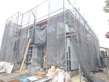 【千葉県/柏市大島田】柏市大島田／戸建 建築中の外観