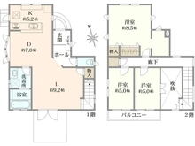 【千葉県/松戸市樋野口】松戸市樋野口／戸建 間取り図