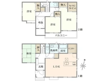【千葉県/船橋市緑台】船橋市緑台1丁目　中古戸建 間取り図