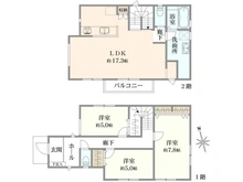 【千葉県/船橋市北本町】船橋市北本町2丁目　中古戸建 間取り図