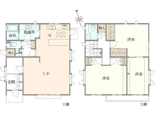 【千葉県/八千代市ゆりのき台】八千代市ゆりのき台7丁目　中古戸建 間取り図