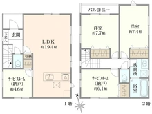 【千葉県/船橋市夏見】船橋市夏見四丁目　新築戸建 間取り図