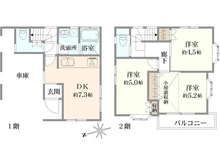 【千葉県/船橋市宮本】船橋市宮本二丁目　中古戸建 間取り図
