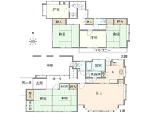 【千葉県/鎌ケ谷市東中沢】鎌ケ谷市東中沢1丁目　中古戸建 間取り図