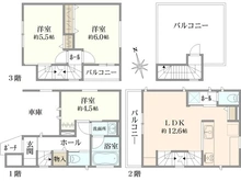【千葉県/船橋市市場】船橋市市場4丁目　中古戸建 間取り図