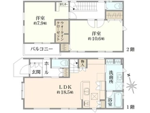 【千葉県/船橋市薬園台町】船橋市薬園台町1丁目　中古戸建 間取り図