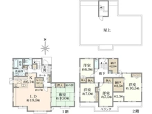 【千葉県/船橋市前貝塚町】船橋市前貝塚町　中古戸建 間取り図