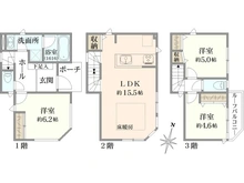 【東京都/文京区白山】文京区白山1丁目戸建 間取り図