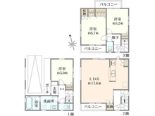 【東京都/豊島区長崎】豊島区長崎3丁目新築戸建 間取り図