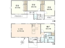 【神奈川県/川崎市麻生区高石】麻生区高石2丁目　新築戸建1号棟 間取り図
