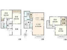 【東京都/板橋区常盤台】板橋区常盤台1丁目　1号棟 間取り図